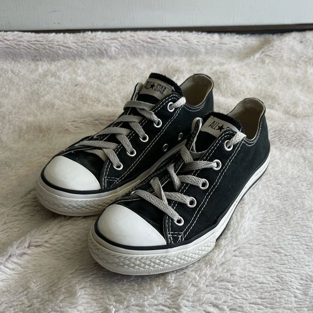 Converse all star black and white low top sneakers